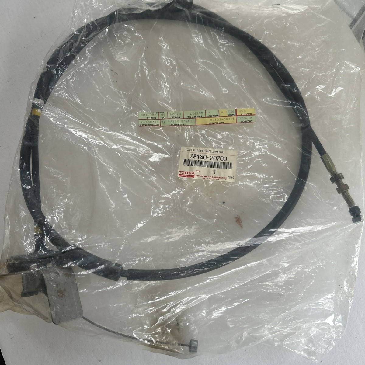 新品 トヨタ純正 61 セリカ 70 スープラ アクセル ワイヤー ケーブル 車 新品 トヨタ純正 61 セリカ 70 スープラ アクセル ワイヤー
