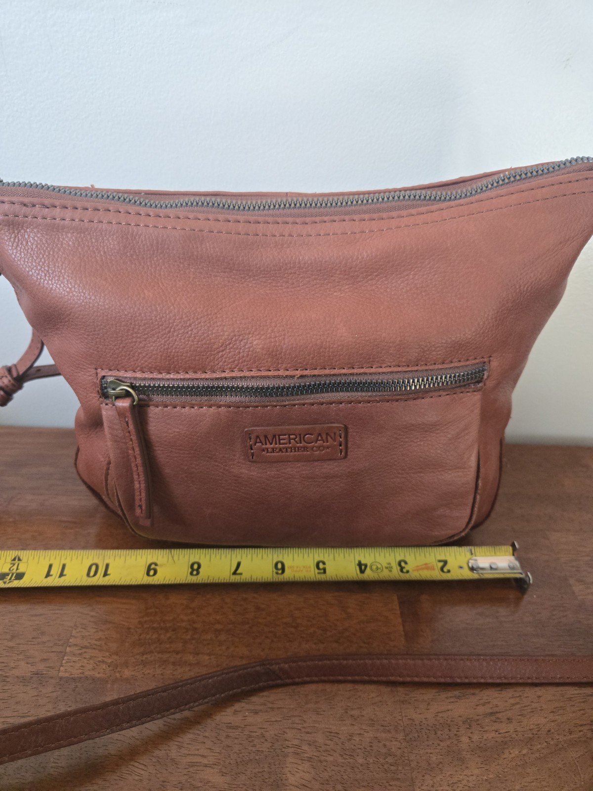 American Leather Co. Riverside Crossbody bag in brandy smooth leather Handbag