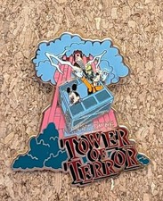 Disney Pin Mickey Goofy Twilight Zone Tower of Terror Slider WDW 2001