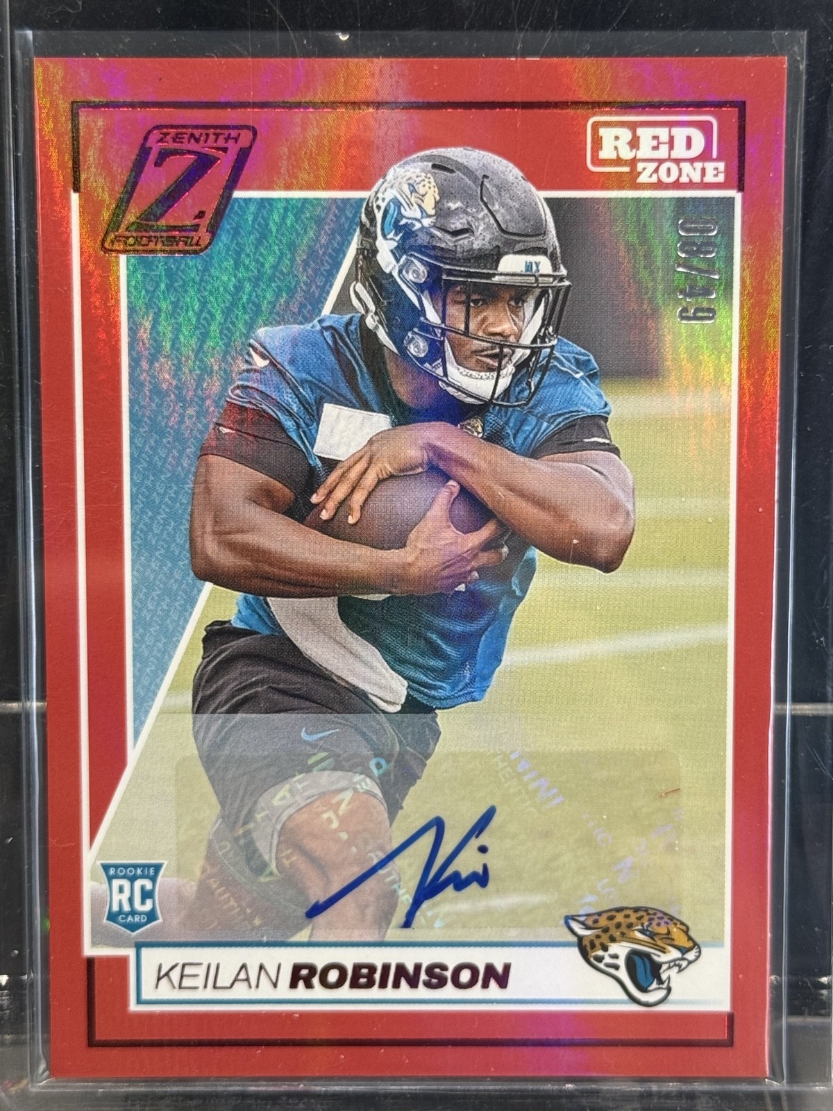 Keilan Robinson Panini Zenith #162 Autograph Red Zone