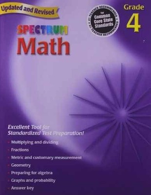 Spectrum Math, Grade 4 - Paperback, by Richards Thomas; Spectrum - Very Good