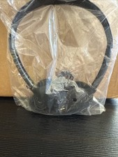 Stereo Headphones Black Basic Listening Over Ear Jack Plug-in