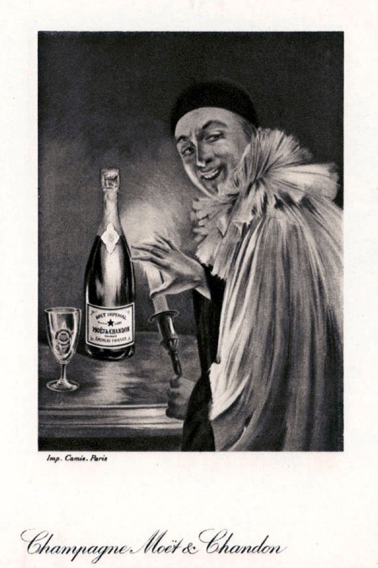 ️ Moët & Chandon Vintage Ad Poster - 24x36” Premium Matte Paper 200gsm