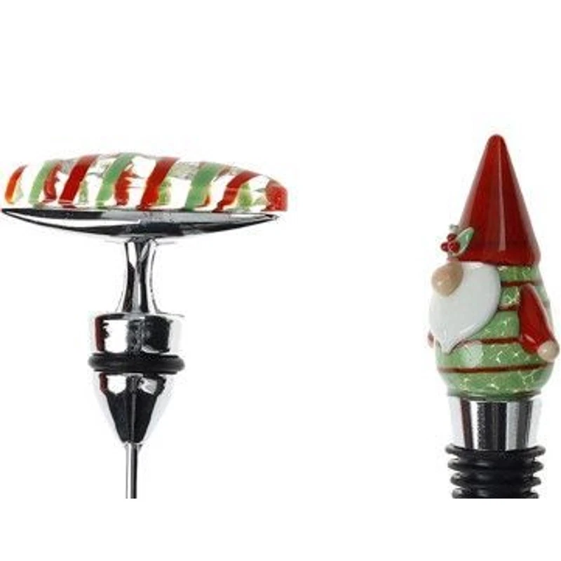 Set Vino Natalizio 3 Pezzi BRANDANI Christmas Cavatappi Tappo Apribottiglie, fotografia 4 di 9