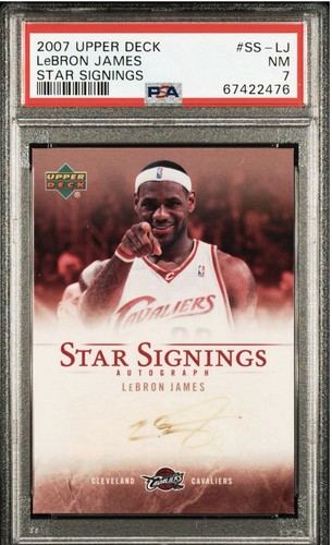 2007 Upper Deck Star Signings LeBron James Auto SS-LJ PSA 7 🔥 🔥
