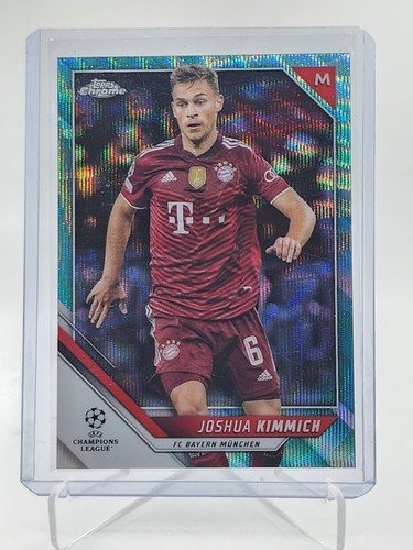 JOSHUA KIMMICH 2021-22 TOPPS CHROME UEFA CHAMPIONS LEAGUE AQUA WAVE /199 Q6822