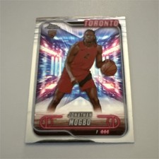 Topps 2024-25 Chrome Jonathan Mogbo Toronto Raptors Rookie Basketball Card #194