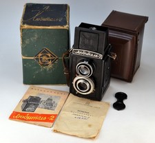 FULLY SERVICED SOVIET USSR LOMO Lubitel-2 MEDIUM FORMAT TLR CAMERA FULL SET 8 