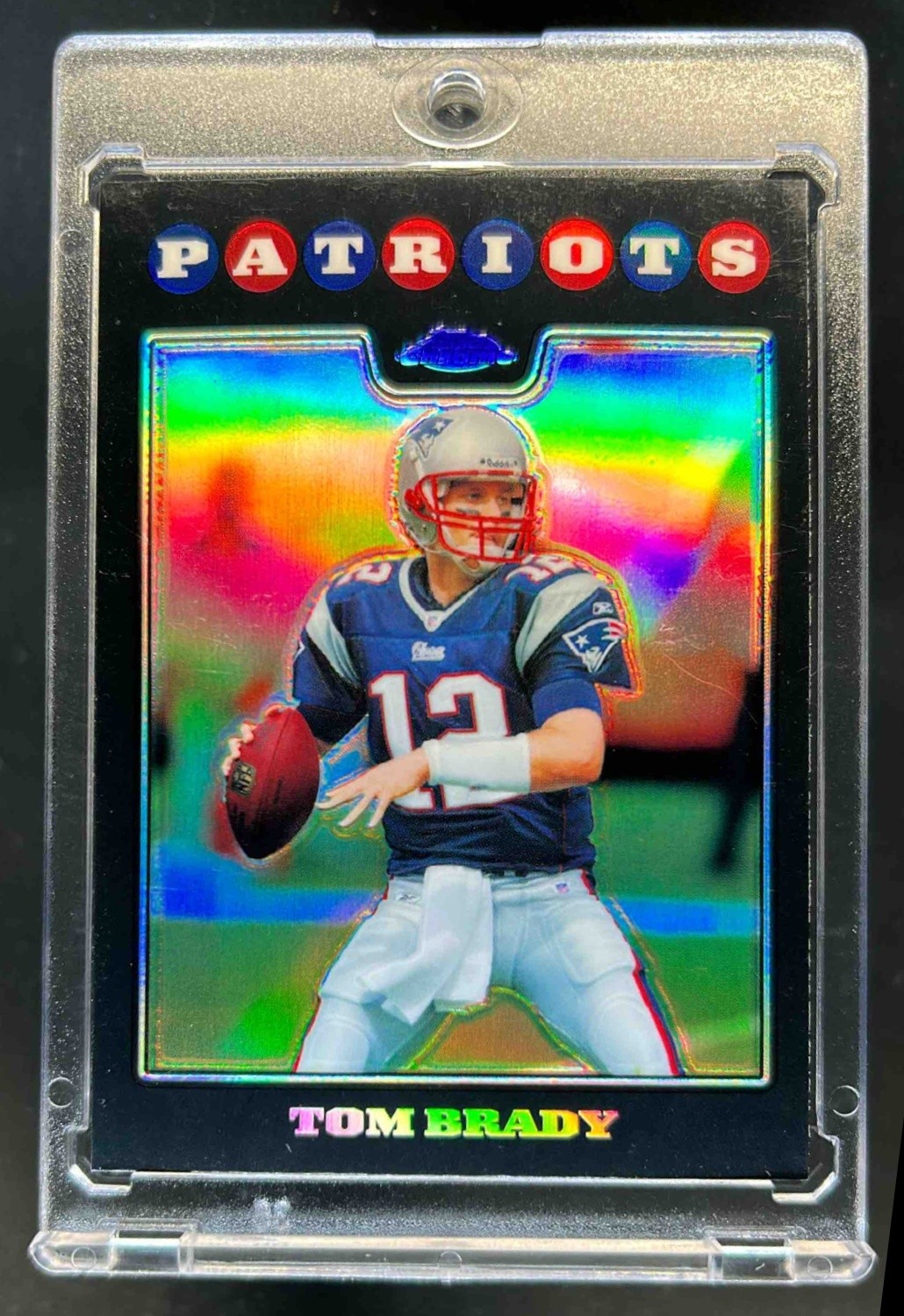 2008 Topps Chrome Tom Brady Refractor #TC3 Patriots