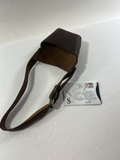 Full Grain Leather Riveted Dog Muzzle Hide And Drink Adjustable Strap Training