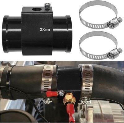 3PCS Car Water Temp Joint Pipe, Aluminum Water Temperature Sensor Gauge Adapter