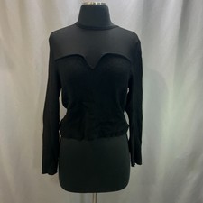 Madden Nyc Mesh Sweater Top Womens 3XL Black ...