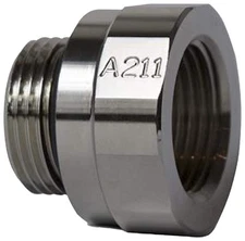 EZ (A-211) Silver 27mm-2.0 Thread Size Oil Drain Valve Adapter