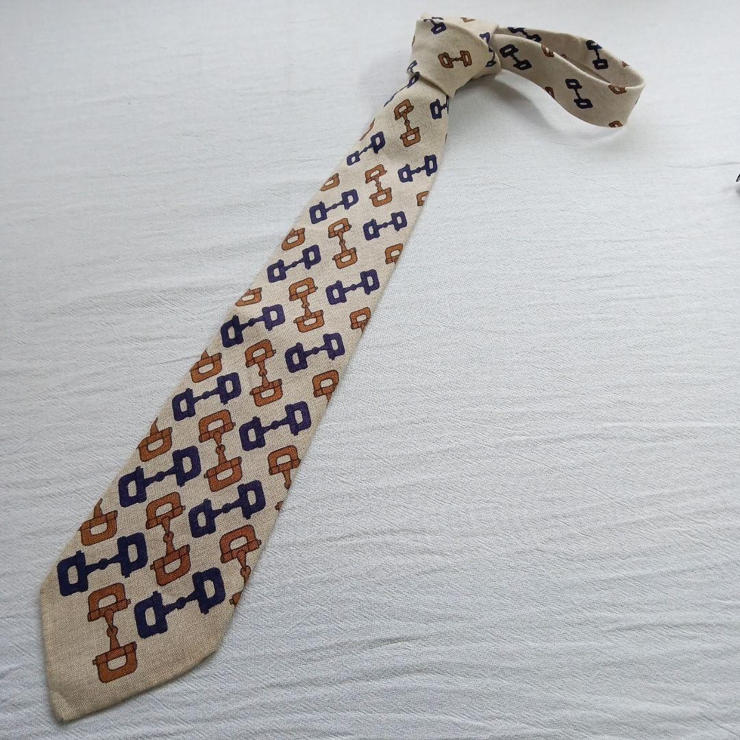 Gucci Necktie Tie 100% Silk Multicolor Geometric Pattern 3.4 inches From Japan thumbnail 5