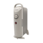 500w Electric Radiator Heater Oil Filled 5 Fin Mini Portable Thermostat Fan