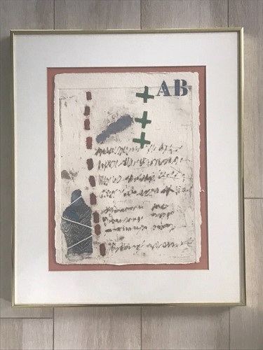 Original Mischtechnik, handverzierte Carborundum Radierung von James Coignard