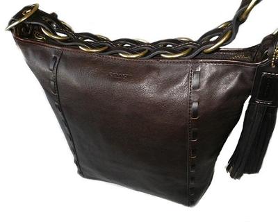 COACH バック Vintage Coach Neo Ergo Pocket Zip Neoprene & Leather Satchel Purse