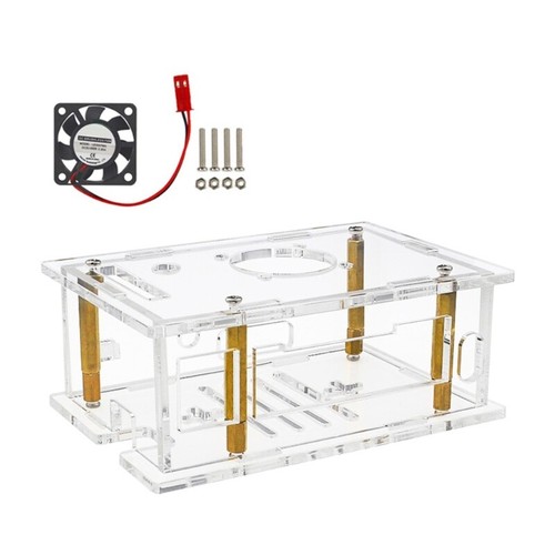 Clear Acrylic Protective Case For RV2 With Cooling Fan Transparent Shell Cover - Picture 4 of 11