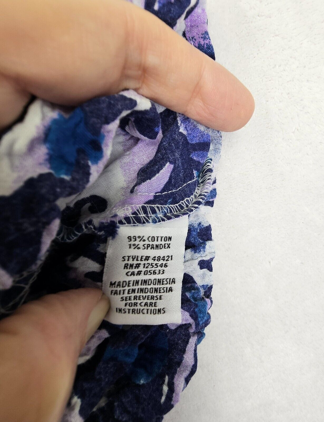 Habitat Patchwork Crinkle Cotton Button Up Shirt … - image 8