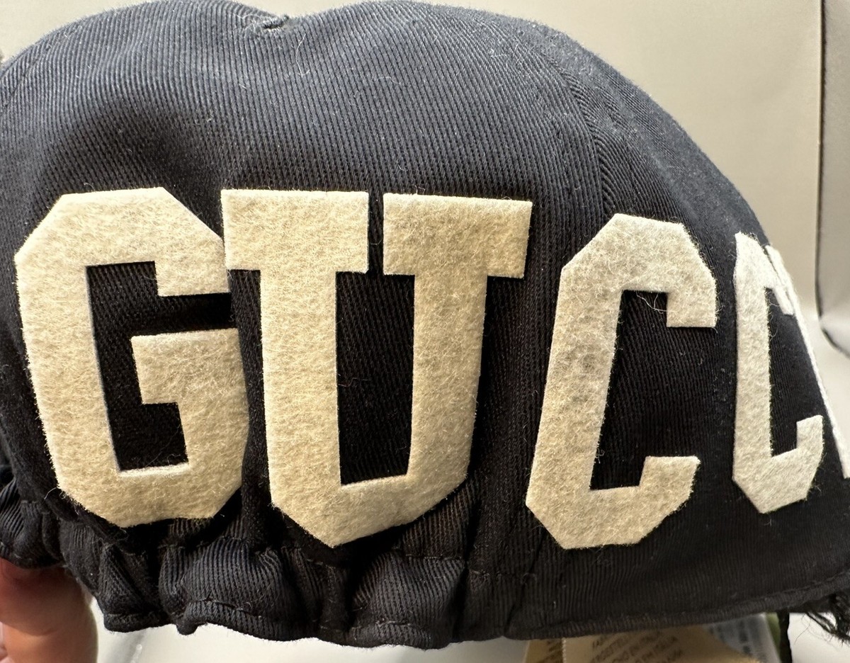 Gucci Patch 25 Baseball Cap Hat Black Size M (58cm) Authentic | eBay