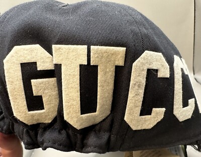 Gucci Patch 25 Baseball Cap Hat Black Size L (59cm) Authentic | eBay
