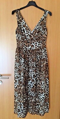 Ärmelloses Kleid im Leo-Look von TOGETHER, Größe 38, Zustand: NEU