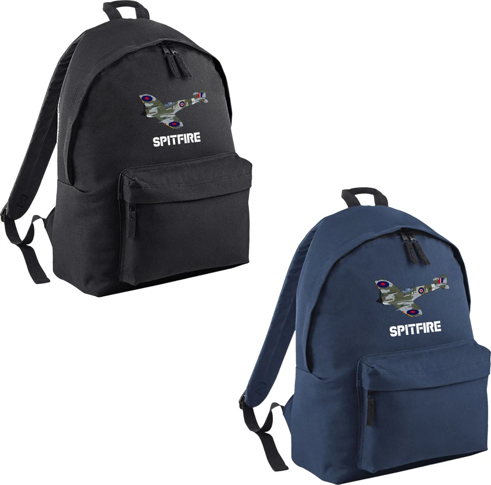 BAGBASE Supermarine Spitfire Flugzeug Rucksack British Royal Aircraft Back to School Bag