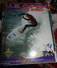 VINTAGE SURFER MAGAZINE 1995 US OPEN OP PRO SURFING EVENT PROGRAM LOOK