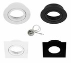 SPOT DE PLAFOND ENCASTRABLE AKTYN 1 IP20 CARRÉ/ROND EDO + CULOT GU10 INCLUS