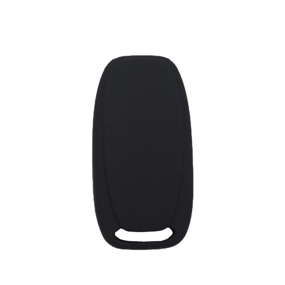 2Pc 4 Buttons Silicone Smart Key Fob Cover & Keychain for Audi A4 A3 A5 A6 Q5 TT Foto 3 de 4