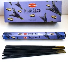 Hem Blue Sage Incense Sticks - Pick 20-40-80-100-120-160-200