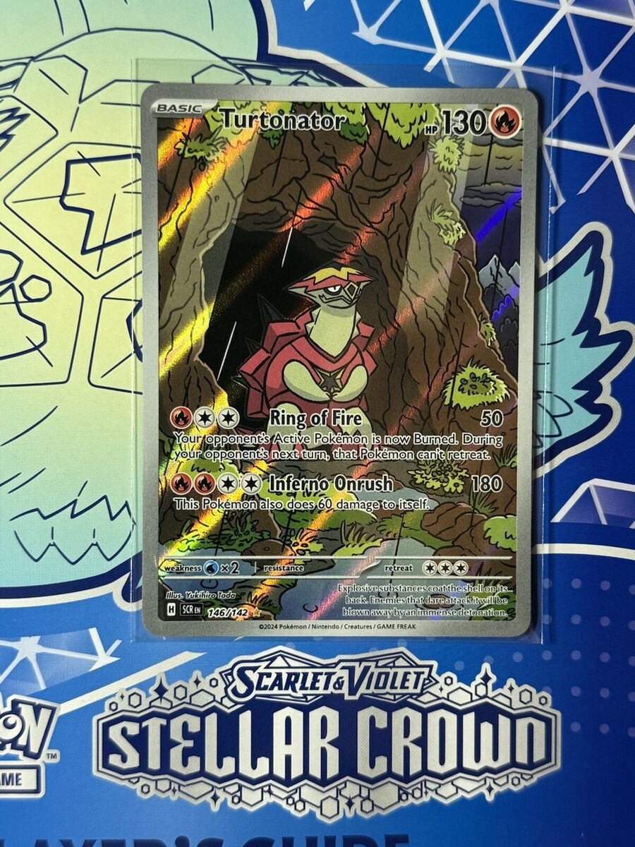 Pokemon Stellar Crown SV07 Turtonator 146/142 IR Pokemon Stellar Crown SV07 Turtonator 146/142 IR