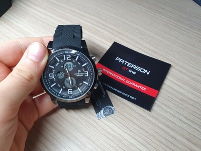 Orologio uomo Paterson, cronografo, resistente all'acqua, nuovo. | eBay