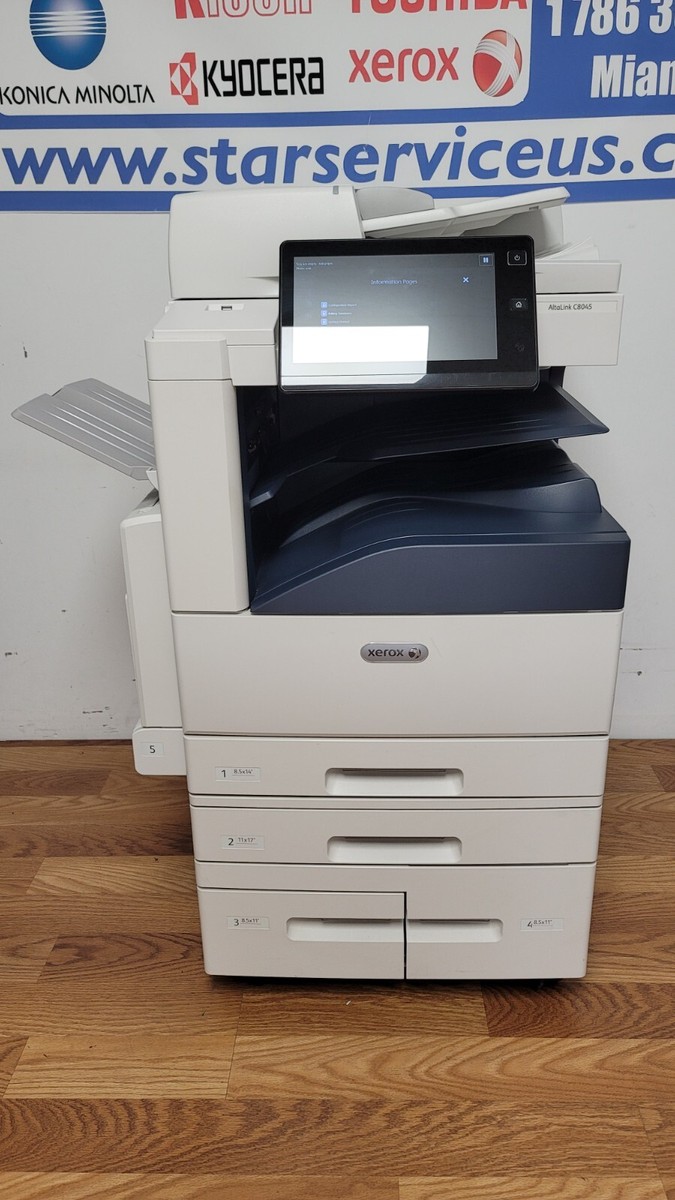 XEROX ALTALINK C8055 COPIER, FAX, NETWORK PRINTER, DUAL
