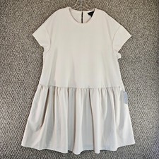 Donna Morgan Dress Womens Sz 18 Short Sleeve Pleated Pockets NEW