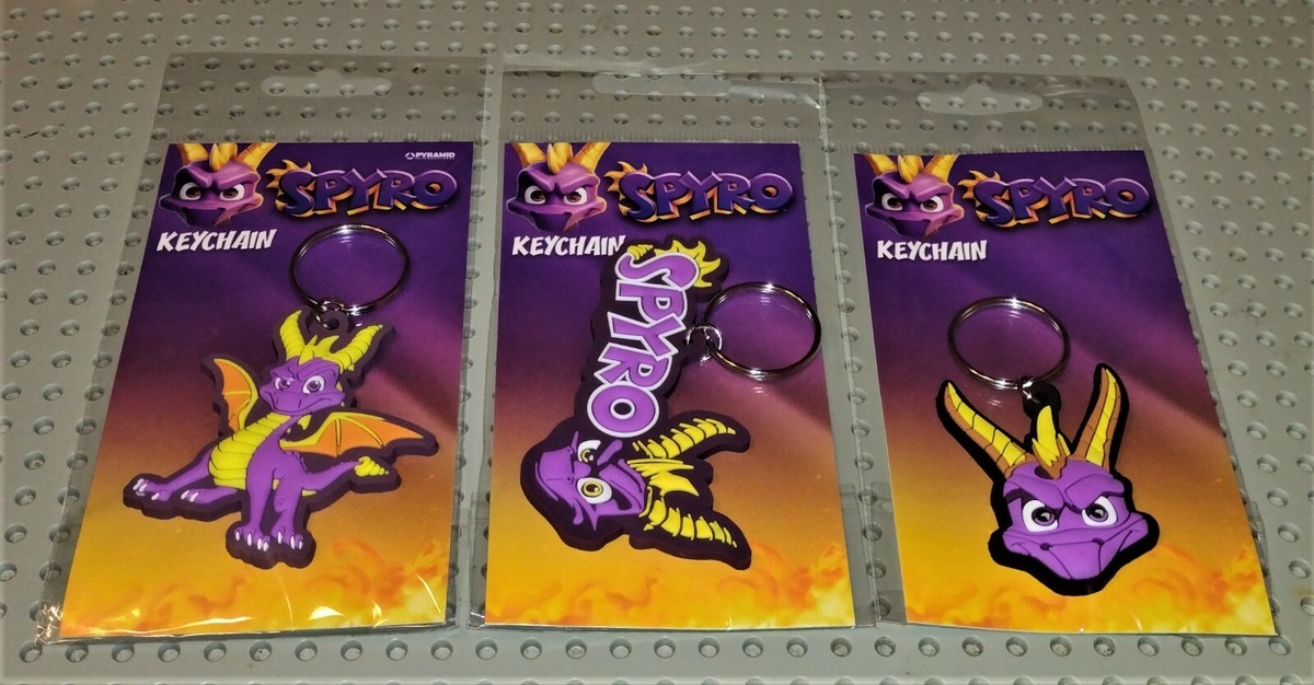 SPYRO the Dragon 2D Chibi Rubber Keyrings Choose from New Sealed