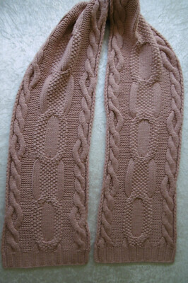Dicker Schal include by Naturmoden Peter Hahn  Zopfmuster 100% Kaschmir  NP 279 