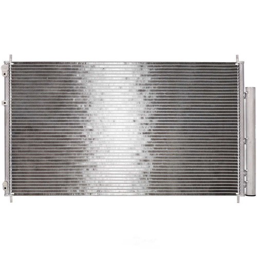 Aluminum AC Condenser For 2005-2010 Honda Odyssey 3.5L V6 - Parallel Flow, Silver, With Receiver/Drier