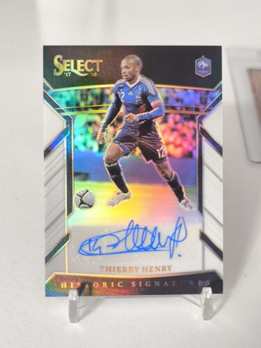 Panini Select 17/18 Thierry Henry Autogramm /99 - Picture 1 of 2