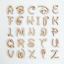 DISNEY FONT WOODEN MDF LETTERS & NUMBERS IN VARIOUS SIZES TO CHOSE FROM