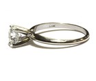 GIA certified 14k white gold 1.02ct round diamond solitaire engagement ring 2.1g — photo 5