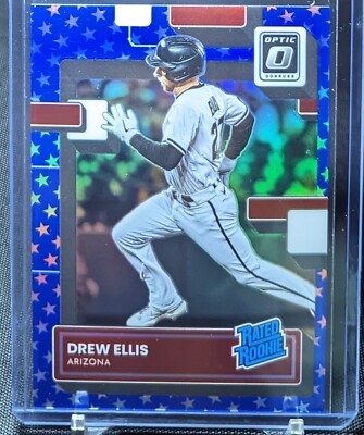 Drew Ellis Blue Stars Spirit of 76 Rated Rookie Card 2022 Donruss Optic 81 RC