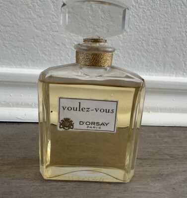 VINTAGE DORSAY PARIS VOULEZ - VOUS PERFUME BOTTLE WITH GLASS STOPPER DUMMY DISPL