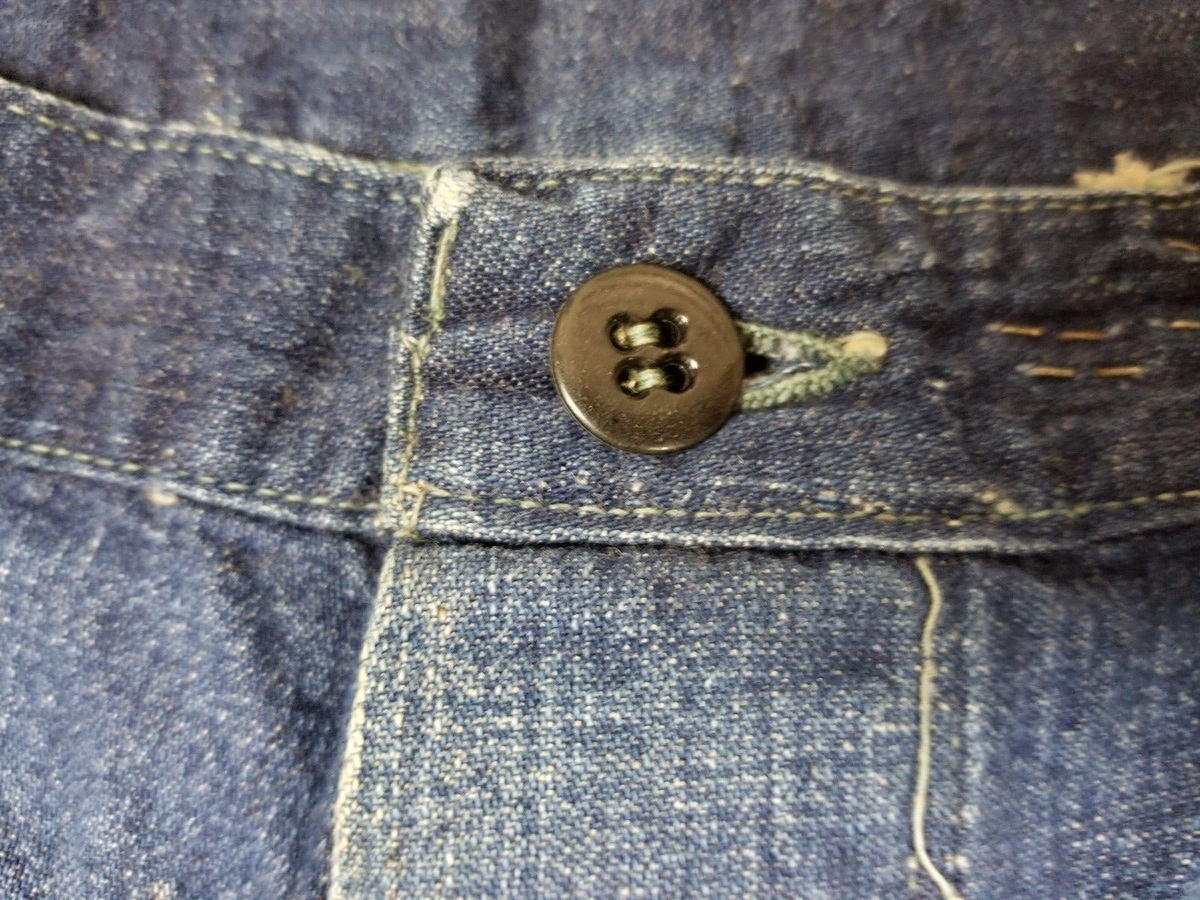 VINTAGE 40s 50s WWII KOREAN WAR US NAVY DUNGAREE DENIM WORK VINTAGE 40s 50s WWII KOREAN WAR US NAVY DUNGAREE DENIM WORK