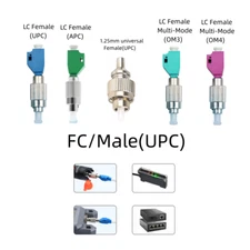 FC Male to LC Adapter Connector for Optical Power Meter Visual Fault Locator