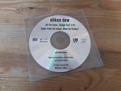 CD Pop Elikan Dew - All The Same (1 Song) Promo EDEL ULFTONE cd only