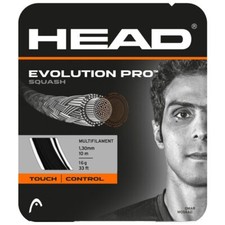 Head Evolution Pro Squash Monofilament 1.30mm String Set