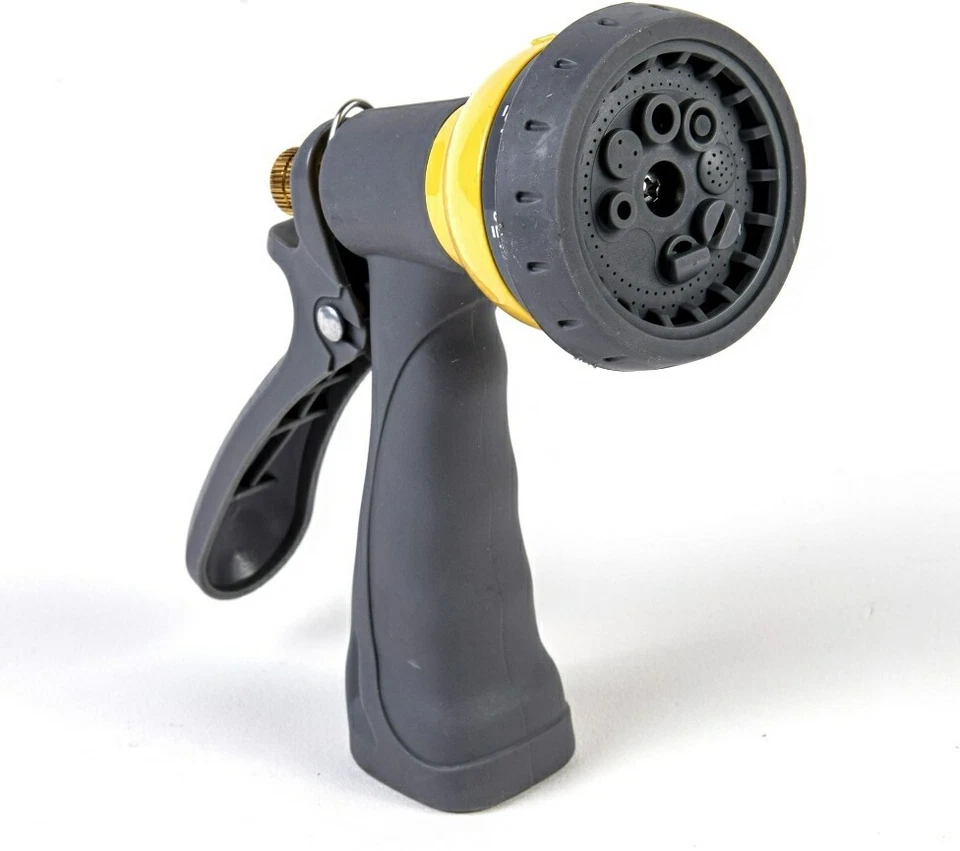 NEW Expert Gardener Heavy Duty 8 Pattern Metal Spray Watering Nozzle Hose - Image 4 of 4