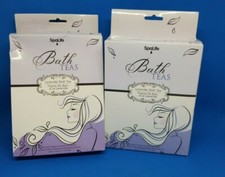 SpaLife Lavender Bath Tea 3 Pouches Per Box Lot of 2 Boxes 