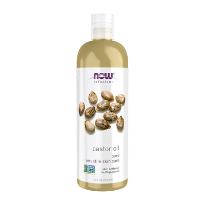 NOW Foods Solutions, Castor Oil, 100% Pure Versatile Skin Care, Multi-Purpose Sk